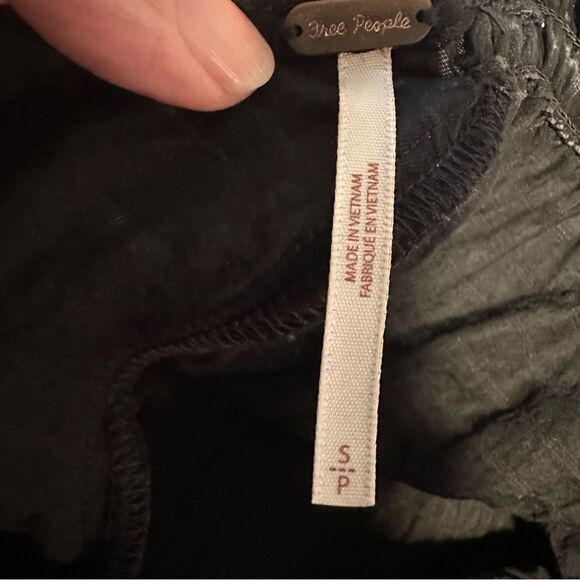 Free‎ People Alicia Top in Black Size Small Oversized Balloon Sleeve - Picture 7 of 16